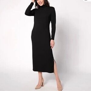 Women's black Control Finespun Jersey Tummy
Control Dress NWT Petite Medium